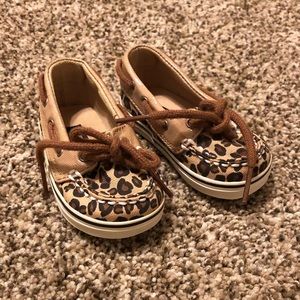 Leopard Baby Sperry Top Siders